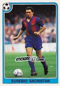 Sticker Eusebio Sacristan - Liga Spagnola 1992-1993 n. 121 - Panini