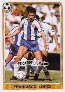 Sticker Francisco Lopez - Liga Spagnola 1992-1993 n. 134 - Panini