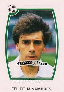 Sticker Felipe Miñambres - Liga Spagnola 1992-1993 - Panini