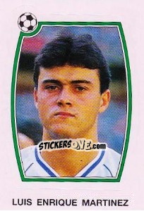 Cromo Luis Enrique Martinez - Liga Spagnola 1992-1993 - Panini