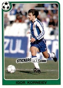 Sticker Igor Korneev - Liga Spagnola 1992-1993 n. 154 - Panini