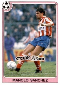 Figurina Manolo Sanchez - Liga Spagnola 1992-1993 n. 166 - Panini