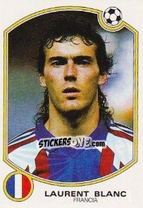 Sticker Laurent Blanc (Francia) - Liga Spagnola 1992-1993 n. 186 - Panini