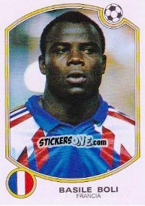 Sticker Basile Boli (Francia) - Liga Spagnola 1992-1993 n. 187 - Panini