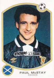 Cromo Paul McStay (Escocia) - Liga Spagnola 1992-1993 - Panini