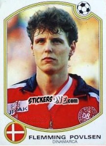 Cromo Flemming Povlsen (Dinamarca) - Liga Spagnola 1992-1993 - Panini
