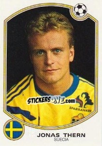 Figurina Jonas Thern (Suecia) - Liga Spagnola 1992-1993 - Panini