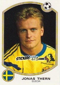 Sticker Jonas Thern (Suecia) - Liga Spagnola 1992-1993 n. 215 - Panini