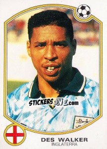 Figurina Des Walker (Inglaterra) - Liga Spagnola 1992-1993 - Panini