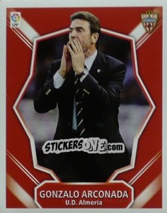 Sticker Entrenador - Gonzalo Arconada - Liga Spagnola 2008-2009 - Colecciones ESTE