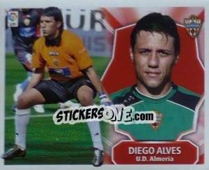Sticker Diego Alves - Liga Spagnola 2008-2009 n. 3 - Colecciones ESTE