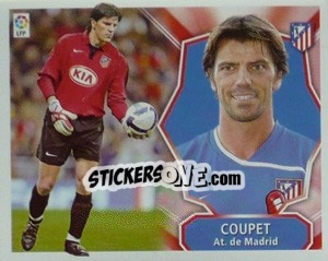 Sticker Gregory Coupet - Liga Spagnola 2008-2009 n. 54 - Colecciones ESTE