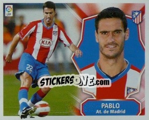 Figurina Pablo - Liga Spagnola 2008-2009 n. 60 - Colecciones ESTE