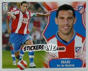 Cromo Maxi Rodriguez - Liga Spagnola 2008-2009 - Colecciones ESTE