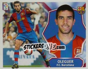 Sticker Oleguer - Liga Spagnola 2008-2009 n. 82 - Colecciones ESTE