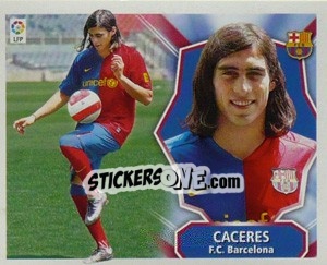 Sticker Martín Cáceres - Liga Spagnola 2008-2009 - Colecciones ESTE