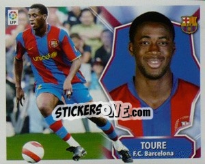 Sticker Yaya Touré - Liga Spagnola 2008-2009 - Colecciones ESTE