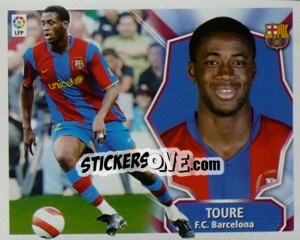Sticker Yaya Touré - Liga Spagnola 2008-2009 n. 88 - Colecciones ESTE
