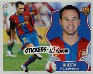 Sticker Iniesta - Liga Spagnola 2008-2009 - Colecciones ESTE
