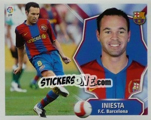 Sticker Iniesta - Liga Spagnola 2008-2009 n. 91 - Colecciones ESTE
