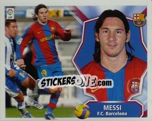 Sticker Messi - Liga Spagnola 2008-2009 n. 92 - Colecciones ESTE