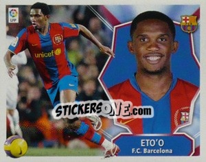 Cromo ETO'O (COLOCAS) - Liga Spagnola 2008-2009 - Colecciones ESTE