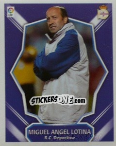Figurina Entrenador - Miguel Angel Lotina - Liga Spagnola 2008-2009 n. 123 - Colecciones ESTE