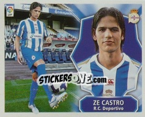 Cromo Ze Castro - Liga Spagnola 2008-2009 - Colecciones ESTE