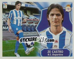 Sticker Ze Castro - Liga Spagnola 2008-2009 n. 130 - Colecciones ESTE