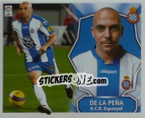 Sticker De la Pena - Liga Spagnola 2008-2009 - Colecciones ESTE