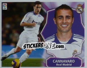 Cromo Fabio Cannavaro - Liga Spagnola 2008-2009 - Colecciones ESTE