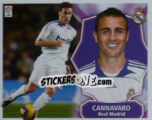 Sticker Fabio Cannavaro - Liga Spagnola 2008-2009 n. 207 - Colecciones ESTE