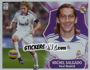 Sticker Michel Salgado - Liga Spagnola 2008-2009 n. 208 - Colecciones ESTE