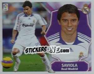Sticker Saviola - Liga Spagnola 2008-2009 n. 220 - Colecciones ESTE