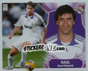 Sticker Raul González - Liga Spagnola 2008-2009 n. 221 - Colecciones ESTE