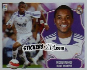Sticker Robinho - Liga Spagnola 2008-2009 - Colecciones ESTE