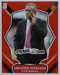 Sticker Entrenador - Gregorio Manzano - Liga Spagnola 2008-2009 - Colecciones ESTE