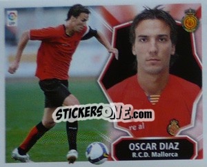 Cromo Oscar Diaz - Liga Spagnola 2008-2009 - Colecciones ESTE