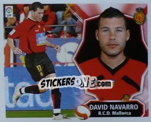 Sticker DAVID NAVARRO (COLOCAS) - Liga Spagnola 2008-2009 - Colecciones ESTE