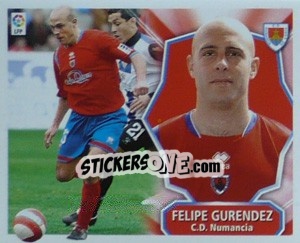 Sticker Felipe Gurendez - Liga Spagnola 2008-2009 n. 283 - Colecciones ESTE