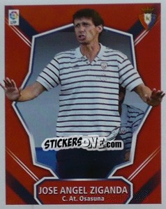 Cromo Entrenador - Jose Angel Ziganda - Liga Spagnola 2008-2009 n. 298 - Colecciones ESTE