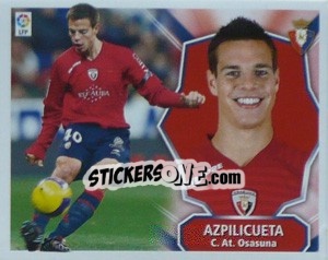 Sticker Azpilicueta - Liga Spagnola 2008-2009 - Colecciones ESTE