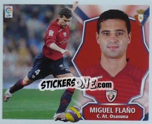 Sticker Miguel Flano - Liga Spagnola 2008-2009 - Colecciones ESTE