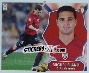 Sticker Miguel Flano - Liga Spagnola 2008-2009 n. 304 - Colecciones ESTE