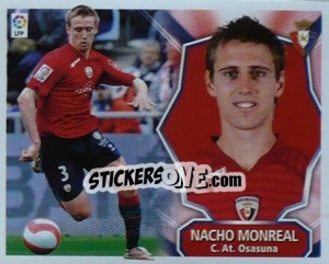 Sticker Nacho Monreal - Liga Spagnola 2008-2009 - Colecciones ESTE