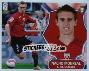Sticker Nacho Monreal - Liga Spagnola 2008-2009 n. 306 - Colecciones ESTE