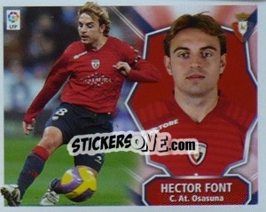 Sticker Hector Font - Liga Spagnola 2008-2009 - Colecciones ESTE