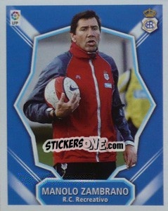 Cromo Entrenador - Manolo Zambrano - Liga Spagnola 2008-2009 n. 347 - Colecciones ESTE