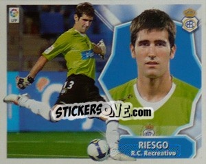 Cromo RIESGO (COLOCAS) - Liga Spagnola 2008-2009 - Colecciones ESTE