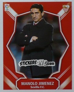 Sticker Entrenador - Manolo Jimenez - Liga Spagnola 2008-2009 - Colecciones ESTE